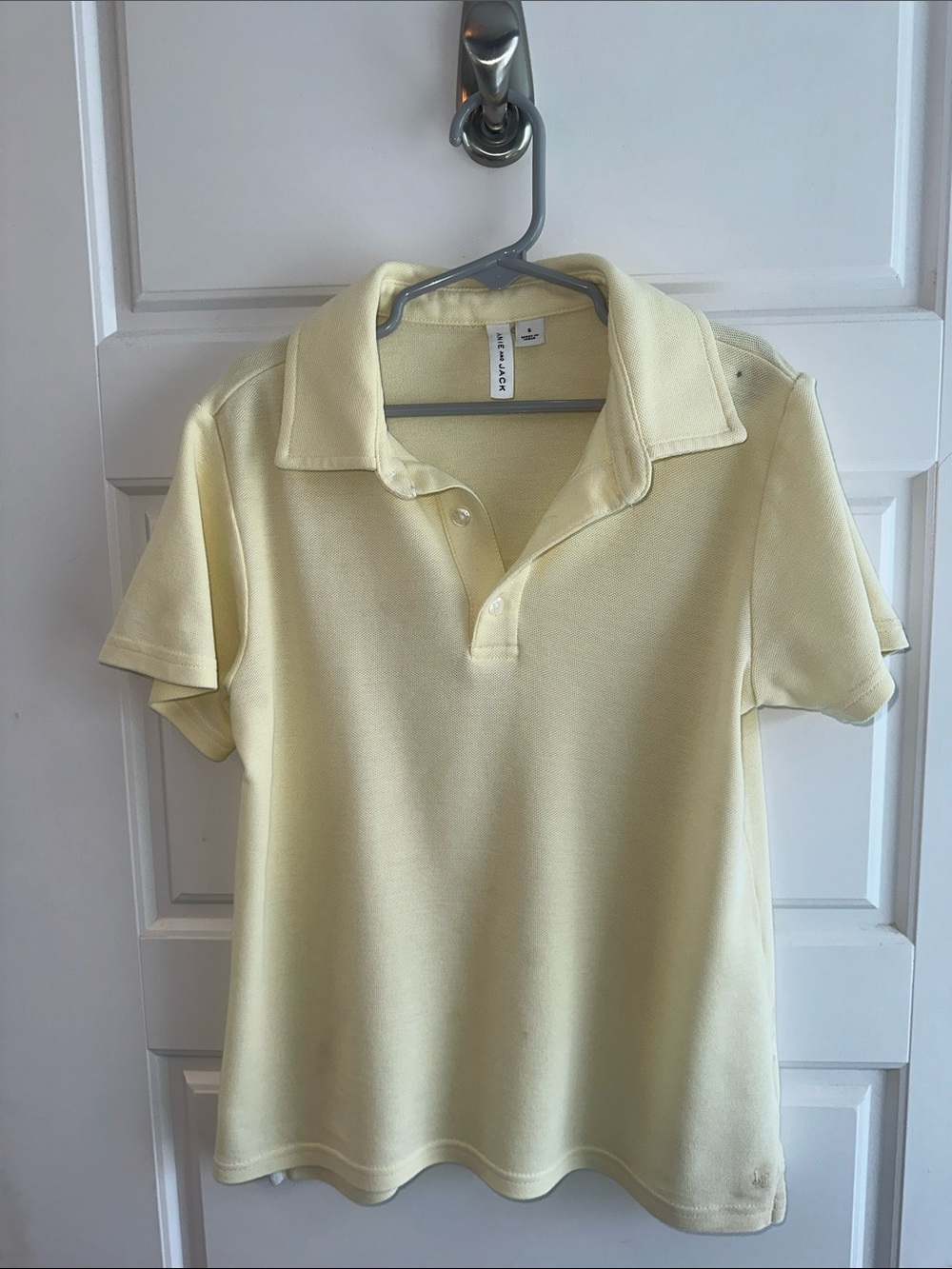 Janie and Jack Classic Kids Polo - Pale Yellow